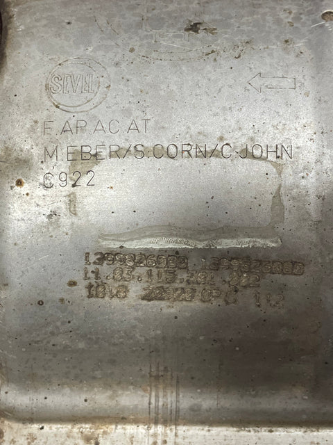 Peugeot Boxer/Citroen Relay CATALYTIC CONVERTER AND SENSORS 2.2 2019-2024 P/N 1399826080 - 1