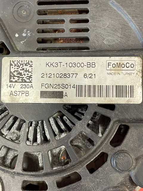 Ford Transit Custom ALTERNATOR ASSEMBLY 2.0 MK8 (1 PIN) 2016-2023 P/N KK3T10300BB - 5