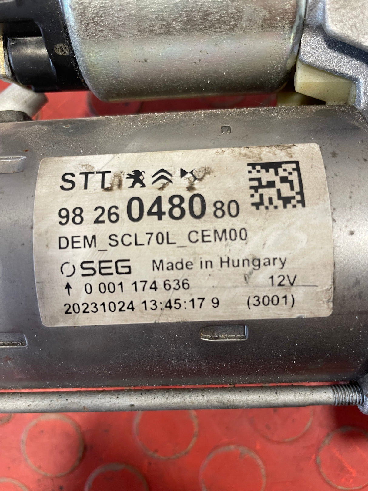 Citroen Relay/Peugeot Boxer/Fiat Ducato STARTER MOTOR 6 Speed 2.0 2016-2024 P/N 9826048080 - 1