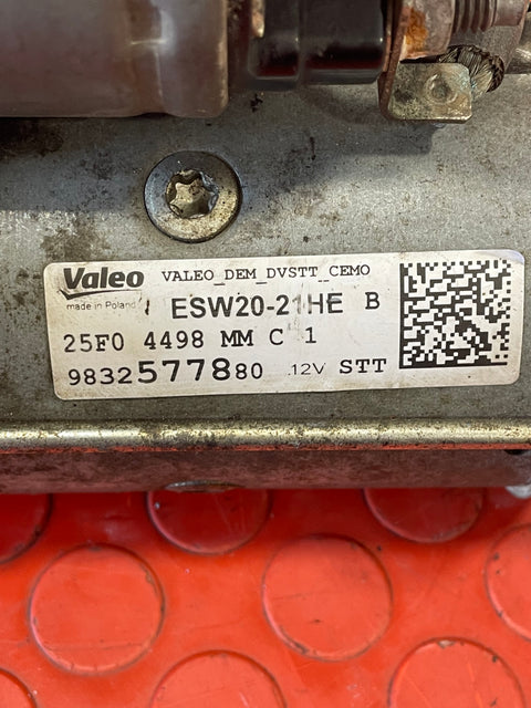 Vauxhall Vivaro/Citroen Dispatch/Peugeot Expert/Toyota Proace/Fiat Scudo 1.5 STARTER MOTOR 2019-2024 P/N 9832577880 - 7