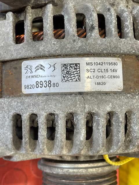 Citroen Berlingo/Dispatch /Peugeot Partner/Vauxhall Combo/Toyota Proace City ALTERNATOR 1.5 2019-2024 P/N 9820893880 - 16