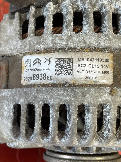 Citroen Berlingo/Dispatch /Peugeot Partner/Vauxhall Combo/Toyota Proace City ALTERNATOR 1.5 2019-2024 P/N 9820893880 - 13