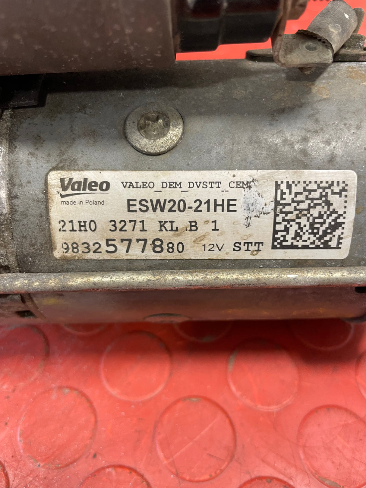 Citroen/Peugeot/Vauxhall/Toyota/Fiat STARTER MOTOR 6 Speed 1 PIN 1.5 2016-2025 P/N 9832577880 - 8