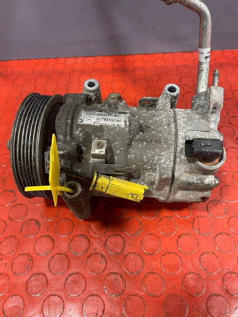 Citroen Berlingo/Peugeot Partner AIR CONDITIONING PUMP W/ HOSE (2Pin) 2011-2018 P/N 9678656080
