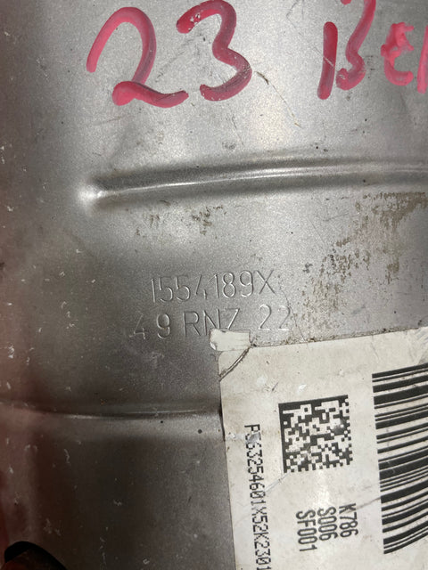 Citroen Berlingo/Peugeot Partner/Vauxhall Combo/Toyota Proace City DPF DIESEL PARTICULATE FILTER / CATALYTIC CONVERTER 1.5 2019-2014 P/N 9846386080