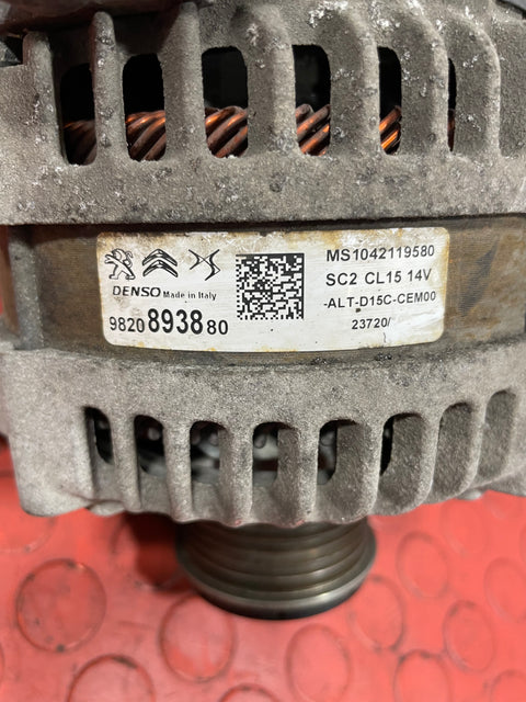 Citroen Berlingo/Dispatch /Peugeot Partner/Vauxhall Combo/Toyota Proace City ALTERNATOR 1.5 2016-2024 P/N 9820893880 - 4