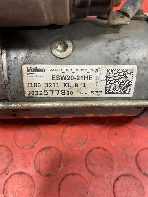 Vauxhall Vivaro/Citroen Dispatch/Peugeot Expert/Toyota Proace/Fiat Scudo 1.5 STARTER MOTOR 2019-2024 P/N 9832577880 - 5