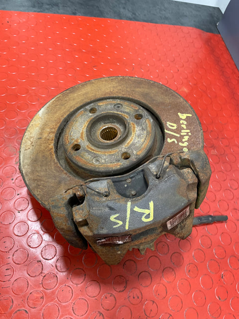 Citroen Berlingo/Peugeot Partner FRONT WHEEL HUB W/ BRAKE CALIPER Driver's Side 2008-2018 P/N 9670614080 - 3