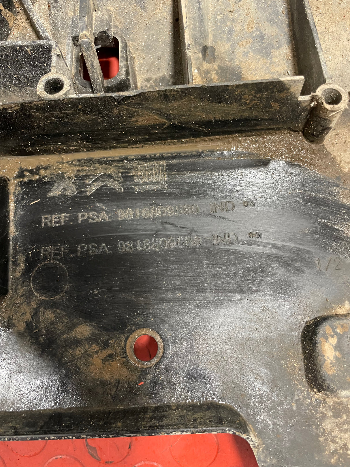 Citroen Berlingo/Peugeot Partner FRONT BUMPER DEFLECTOR (used w/ wear & tear) 2018-2024 P/N 9816809580
