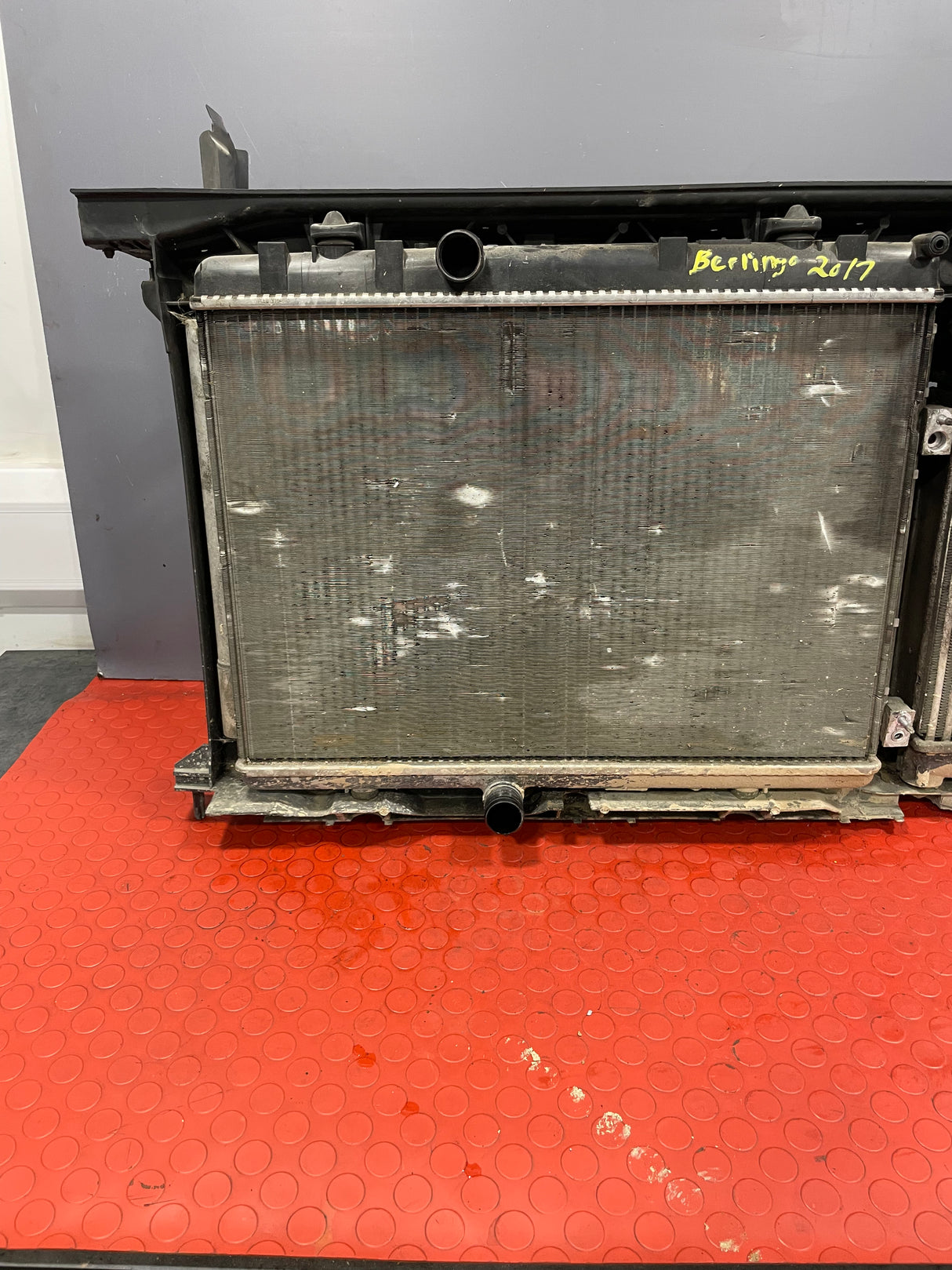 Peugeot Partner/Citroen Berlingo COMPLETE SLAM PANEL w/ RADIATOR,AC CONDENSER,FAN,RESISTOR,INTERCOOLER, & SIDE COVER MK2 1.6 HDI 2016-2018 P/N 9682720580 - 1