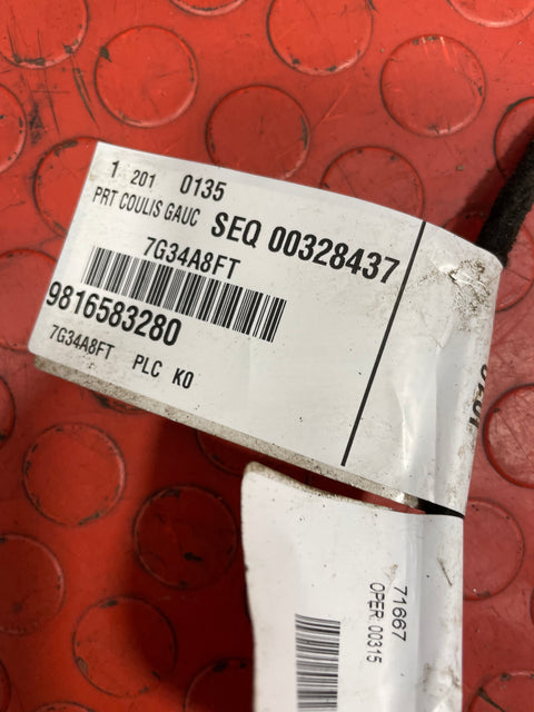 Citroen Dispatch/ Peugeot Expert/Toyota Proace/Vauxhall Vivaro PASSENGER'S SIDE SLIDING DOOR WIRING LOOM 2016-2024 P/N 9816583280