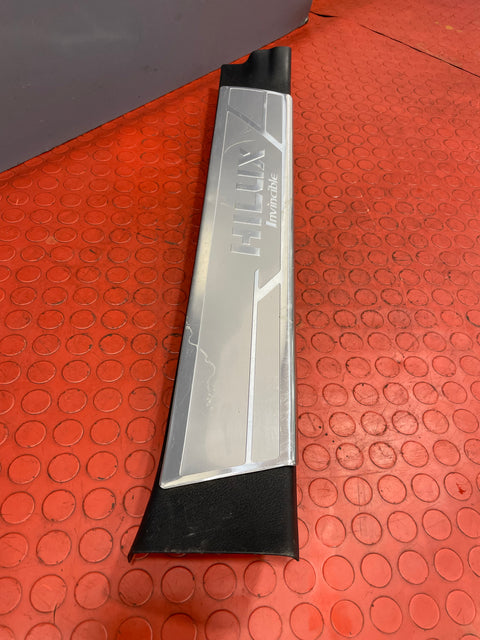 Toyota Hilux Invincible INNER CHROME THRESHOLD DOOR SILL TRIM Passenger's Side 2017 P/N 67914KK010