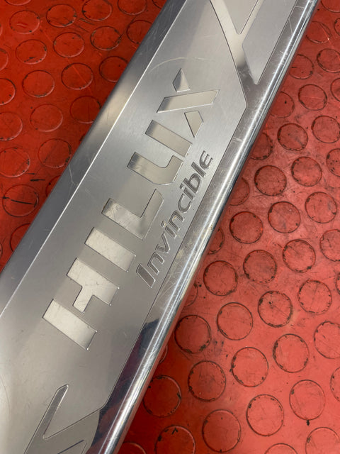 Toyota Hilux Invincible INNER CHROME THRESHOLD DOOR SILL TRIM Passenger's Side 2017 P/N 67914KK010