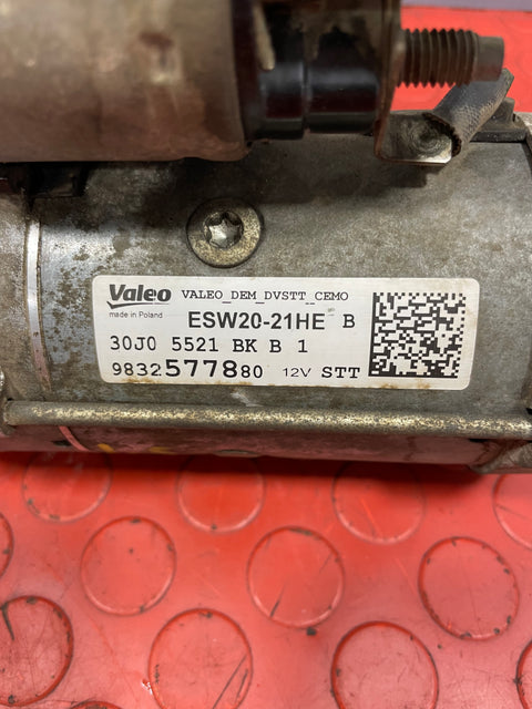 Vauxhall Combo/Citroen Berlingo/Peugeot Partner/Toyota Proace City 1.5 STARTER MOTOR 2019-2024 P/N 9832577880 - 3