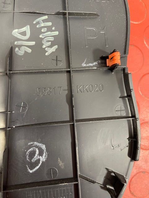 Toyota Hilux Invincible DASHBOARD SIDE END TRIM Driver's Side 2016-2023 P/N 55317KK020