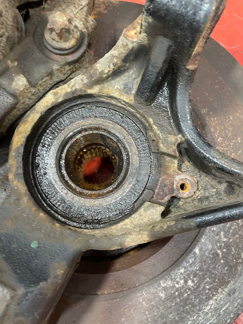 Citroen Berlingo/Peugeot Partner FRONT WHEEL HUB & BRAKE CALIPER ASSEMBLY Driver's Side 2008-2018 P/N 9670614080 - 1