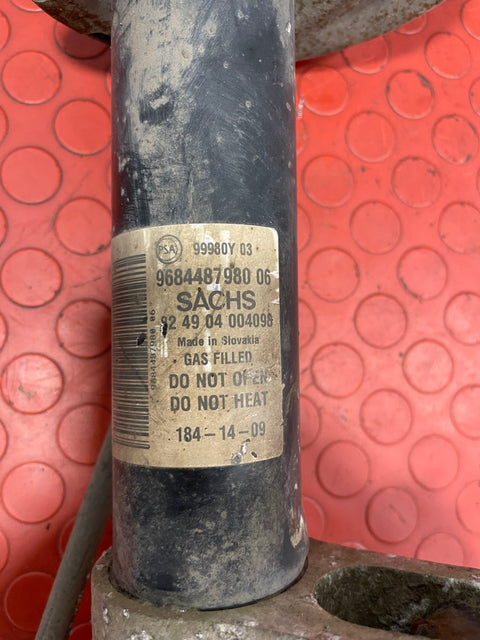 Peugeot Partner/Citroen Berlingo COMPLETE FRONT SHOCK ABSORBER w/ HUB PASSENGER'S SIDE LH 2008-2018 P/N 9684487980 - 2