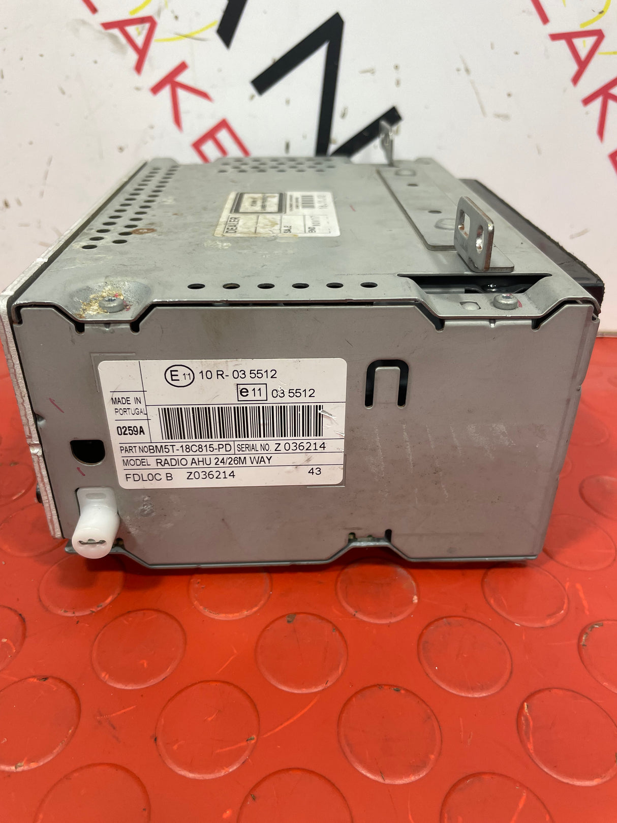 Ford Transit Custom RADIO AND CD PLAYER UNIT (FITS OTHER FORDS ASWELL) 2013-2018   P/N  BM5T18C815PD