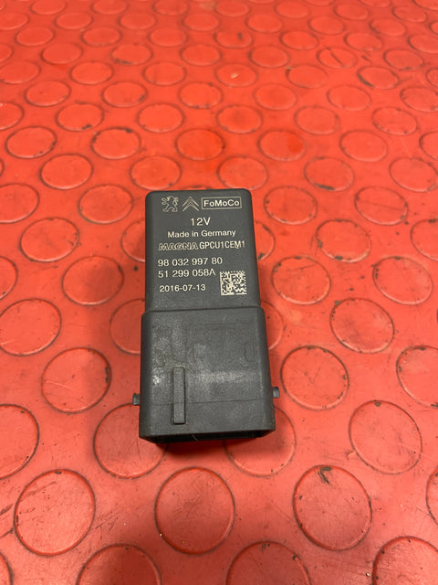 Citroen Berlingo/Peugeot Partner GLOW PLUG RELAY 2013-2018 P/N 9803299780