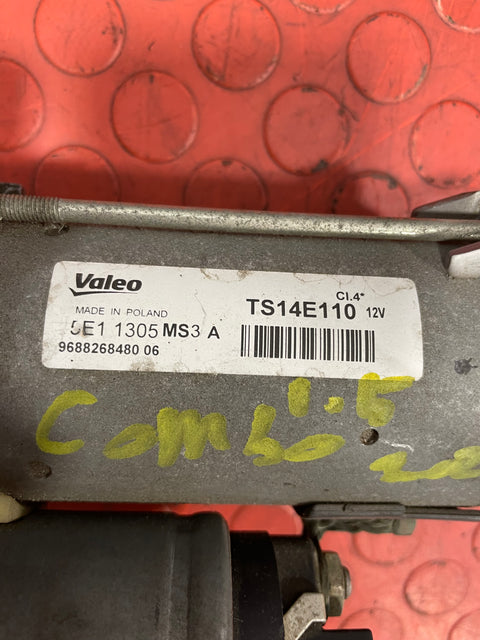 Citroen Berlingo/Peugeot Partner/Vauxhall Combo/Toyota Proace City STARTER MOTOR ASSEMBLY 1.6/1.5 12V 2016-2024 P/N 9688268480 - 7 / TS14E110