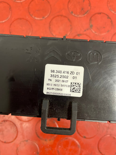 Citroen Berlingo/Peugeot Partner/Vauxhall Combo/Toyota Proace City HEATER CONTROL/AIRCONDITIONG CONTROL UNIT 2019-2024 P/N 98340416ZD - 1