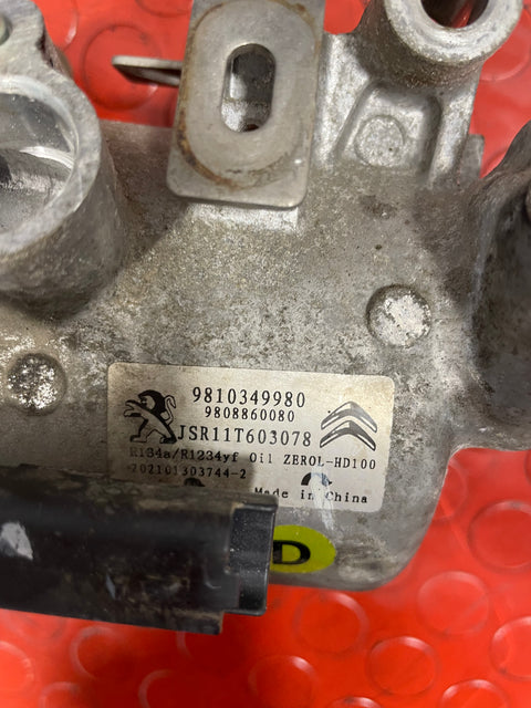 Citroen Berlingo/Peugeot Partner/Vauxhall Combo/Toyota Proace City AIR CONDITIONING PUMP 1.5 2 PIN 2019-2024 P/N 9810349980 - 2