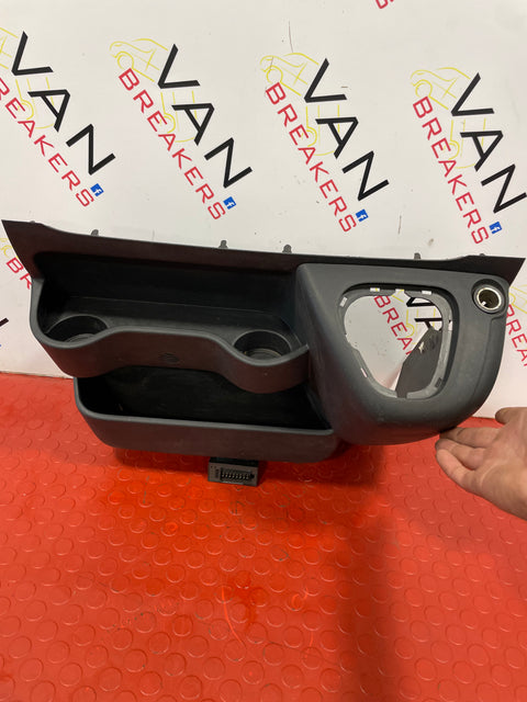 Vauxhall Movano/Renault Master Mk3 LOWER DASH CONSOLE WITH CUP HOLDERS BLACK 2010-2024  P/N 969100040R