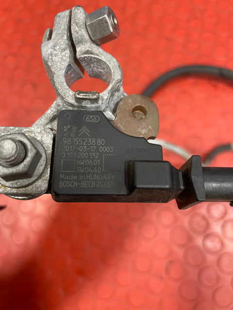 Citroen Berlingo/Peugeot Partner BATTERY STATUS MODULE w/ NEGATIVE TERMINAL CABLE 2008-2016 P/N 9815523880 / 9817382080