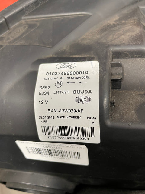 Ford Transit HEADLIGHT DRIVER'S SIDE MK8 2013-2016 P/N BK3113W029AF
