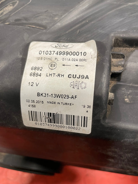 Ford Transit HEADLIGHT ASSEMBLY Driver's Side MK8 2014-2018 P/N BK3113W029AF - 3