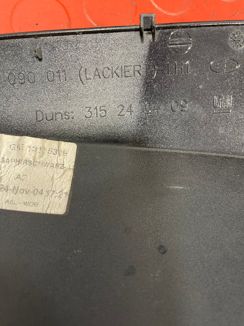 Vauxhall Opel Astra  WING MIRROR COVER Passenger's Side (Black)  P/N 315242409