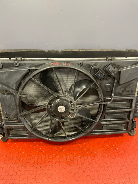 Ford Transit Custom COMPLETE RADIATOR,FAN,AC CONDENSER 2.2/2.0 2013-2018 P/N GK218005BB - 2 / BK218C607DA / GK218C342BC