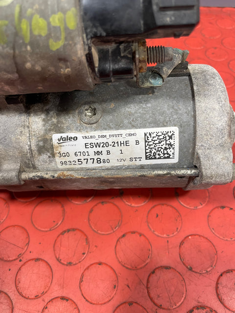 Vauxhall Combo/Citroen Berlingo/Peugeot Partner/Toyota Proace City 1.5 STARTER MOTOR 2019-2024 P/N 9832577880 - 2
